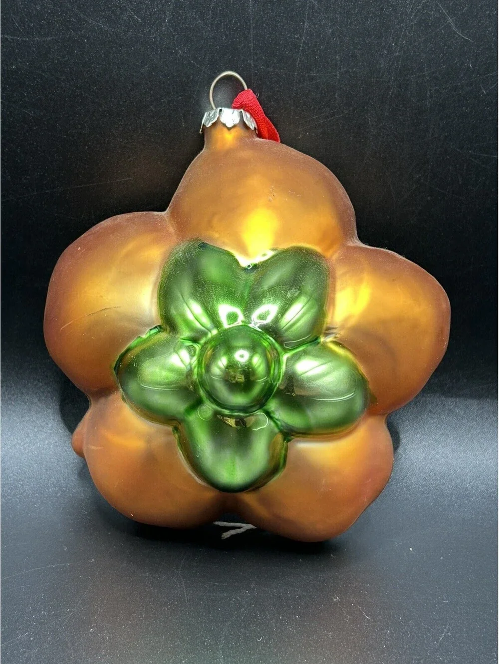 Vintage North Pole Trading Co. Flower w/ Hummingbird Ornament 1990’s